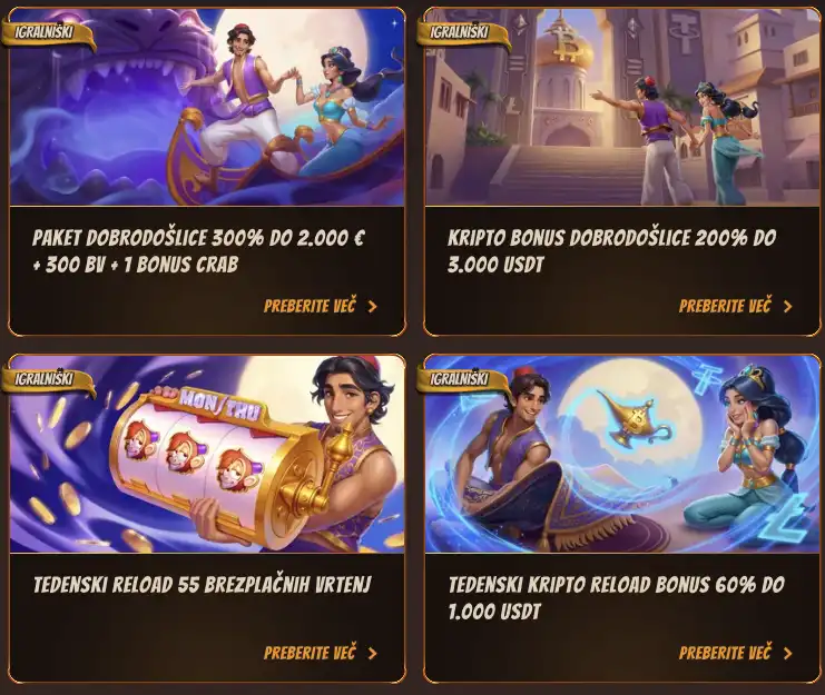 Bonusne ponudbe na Alawin Casino